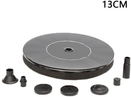 Drijvende Solar Fontein Tuin Fontein Zwembad Zonnepaneel Powered Fontein Waterpomp Tuin Decoratie 13cm