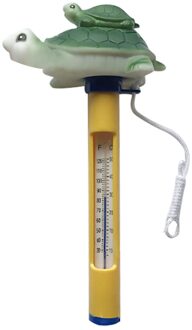 Drijvende Zwembad Thermometer Voor Bad Spas Tubs Aquaria Visvijvers Cartoon Nemen Temperatuur Thermometer # LR1 groen