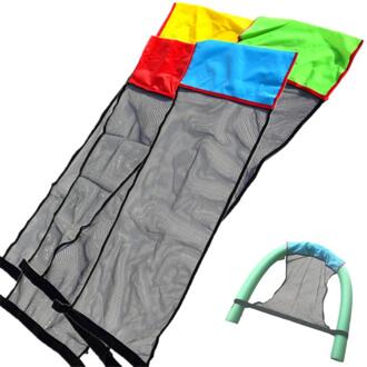 Drijvende Zwembad Water Hangmat Vlotter Lounger Drijvende Speelgoed Opblaasbaar Zwembad Float Zwembad Stoel Zwemmen Ring Bed Netto Cover willekeurig kleur