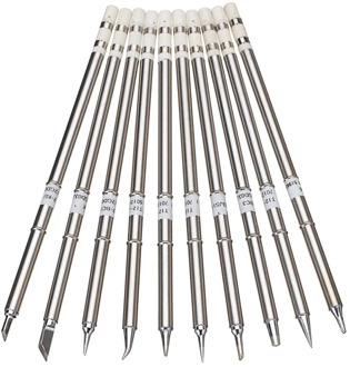 Drillpro 10pcs T12 Soldering Iron Tips Set