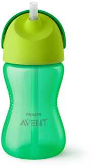 Drinkbeker met rietje - 300ml - Groen - SCF798/01