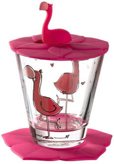 Drinkbekerset Bambini Flamingo 215 Ml Roze