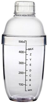 Drinken Met Schaal Transparant Wijn Mixer Fles Drank Party Cocktail Shaker Bar Gereedschap Thuis Koffie Hars Bar Draagbare 500ml