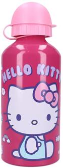 Drinkfles Hello Kitty aluminium 500ml roze