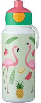 Drinkfles Mepal pop up tropical flamingo