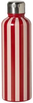Drinkfles streep - rood - 500 ml