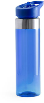 Drinkfles/waterfles/sport bidon blauw kunststof 650 ml - Drinkflessen