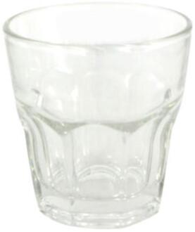 Drinkglas Facet 240ml Ø8x8,5cm Doos A 6 Stuks transparant