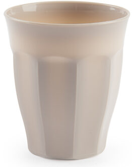 drinkglas - kunststof - beige - 250 ml - drinkglazen