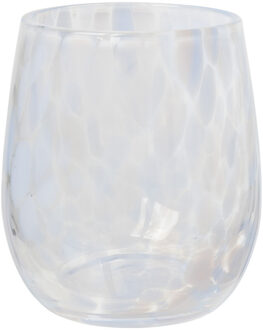 Drinkglas - lila - ø7x9.5 cm Transparant