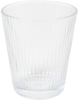 Drinkglas lines clear 335ml Ø9x10cm 6st transparant