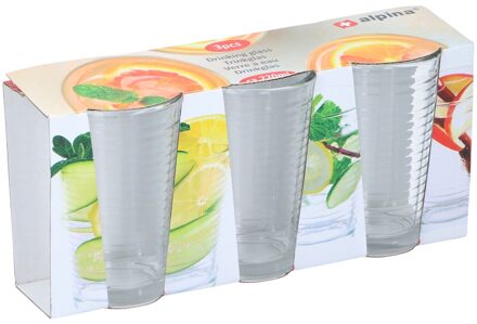 Drinkglasset 3-delig 220ml Transparant