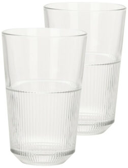 Drinkglazen - 8x - transparant - 360 ml - 8x13 cm - Drinkglazen