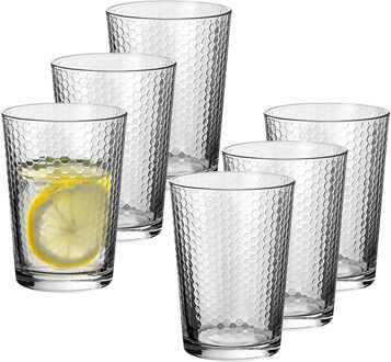 Drinkglazen Nature - 6x stuks - glas - 500 ml