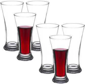 drinkglazen/waterglazen - transparant glas - 12x stuks - 180 ml