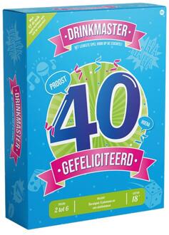 Drinkmaster Drankspel 40 Jaar Multikleur - Print