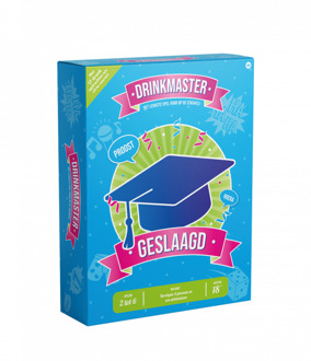 Drinkmaster Drankspel Geslaagd Multikleur - Print