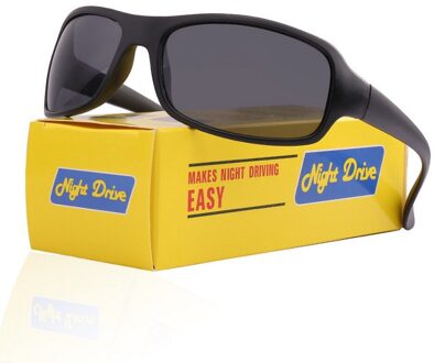 Driver Bril Anti-Glare Nachtzicht Rijden Verbeterde Zonnebril Goggles Licht Bril Auto Accessries zwart