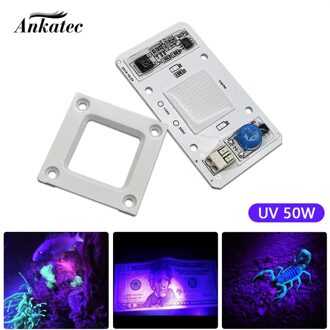 Driverless Ac High Power 50W Uv Led 395-400nm 110V/220V Gratis Driver Ac Geïntegreerde High Power cob Led Diode AC220V
