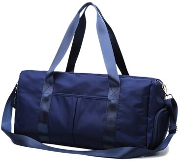 Droge En Natte Unisex Sporttas Grote Capaciteit Handtas Oxford Vrouwen Zwemmen Tassen Sporttas Mannen en Vrouwen Outdoor tas XA46G blauw