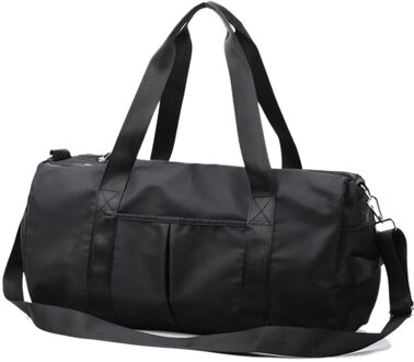 Droge En Natte Unisex Sporttas Grote Capaciteit Handtas Oxford Vrouwen Zwemmen Tassen Sporttas Mannen en Vrouwen Outdoor tas XA46G zwart