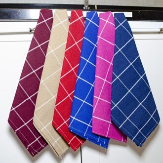 Drogen En Keuken Servetten 45X65 Cm Straight Gestreepte 6 Delige Set