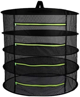 Drogen Netto 4-Layer Opknoping Mand Met Rits Vouwen Droog Rek Droger Zak Mesh Voor Kruiden Bloemen Knoppen Planten drogen