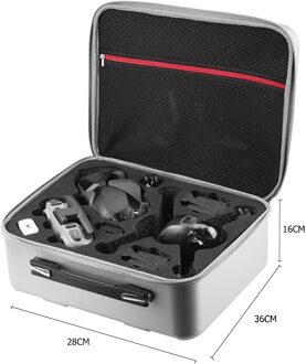 Drone Afstandsbediening Beschermhoes Voor Dji Fpv Combo Travel Box Protector Beschermhoes Opbergtas Pouch Zilver