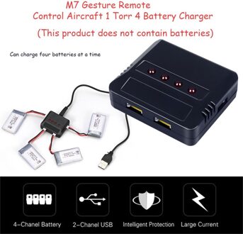 Drone Charger Batterij 4 in 1 Batterij Opladen Hub Snel Opladen Draagbare Smart Batterij Intelligente Opladen Drone Accessoires