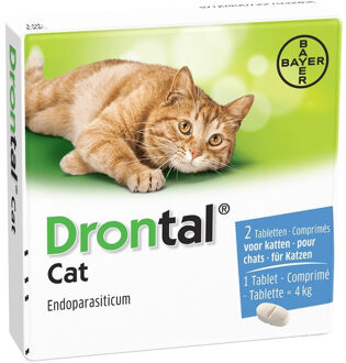 Drontal Cat Ontworming - Kat - 2 tabletten