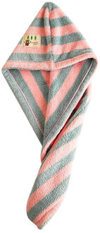 Droog Haar Handdoek Hoed 1PC Soft Microfiber Haar Tulband Snel Droog Haar Hoed Gewikkeld Handdoek Badmuts Handdoeken 0909 #30 GN / L