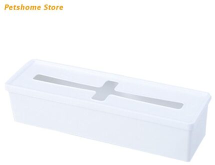 Droog Nat Tissue Papier Case Stofdicht Tissue Opbergdoos Case Dispenser Houder Voor Thuis Bureau Wit LX9C