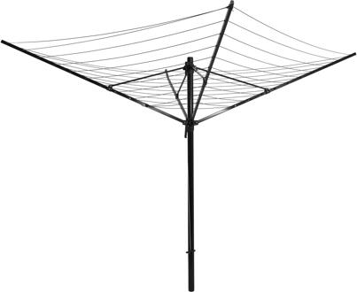 Droogmolen 60m zwart met bodemhuls