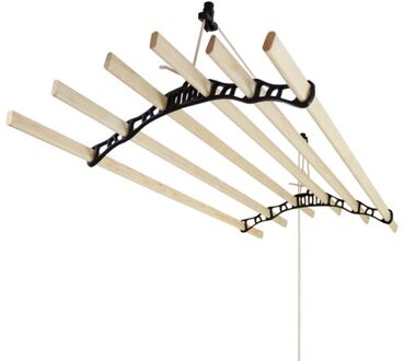 Droogrek Ophangbaar Plafond - Zwart - 2.4 Meter