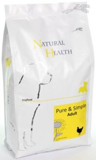 Droogvoer Hondenvoeding Natural Health Dog Chicken & Rice single proteïn - premium