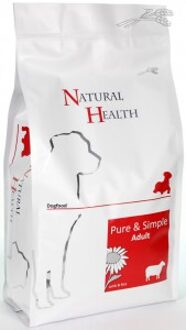 Droogvoer Hondenvoeding Natural Health Dog Lamb & Rice Adult single proteïn - premium