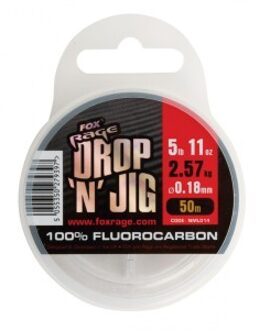 Drop 'n' Jig Fluorocarbon - Onderlijnmateriaal - 0.20mm - 3.08kg - Transparant