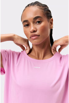 drop t-shirt training t-shirt korte mouw dames - - maat L Roze