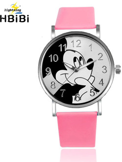 Dropship 4 Styles 3D Cartoon Mouse Baby Toys Kids Watches Children Watch for Girls Boys Gift Students Clock Quartz Wristwatches