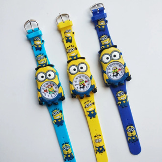 Dropship Baby Toys Little Yellow Man Watch for Children Kids Silicone Quartz Wristwatch Fashion Boys Girls Student Clock Gifts