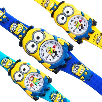 Dropship Baby Toys Little Yellow Man Watch for Children Kids Silicone Quartz Wristwatch Fashion Boys Girls Student Clock Gifts