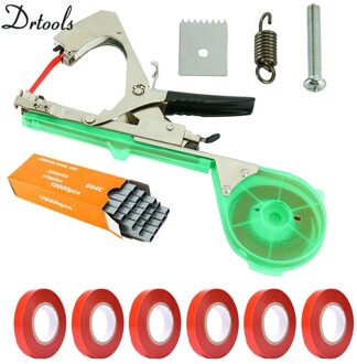Drtools Plant Tak Hand Koppelverkoop Nietjes + Tapener + Tapesbinding Machine Bloem Plantaardige Tuin Tapetool 1Set