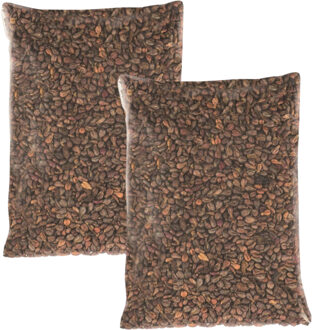 Druivenpitten vulmateriaal pittenzak - 2x - 1000 gram - hobbymateriaal