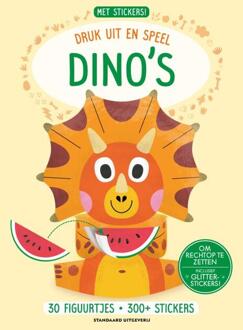 Druk uit en speel: Dino's -   (ISBN: 9789002287183)