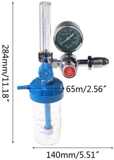 Druk Zuurstof Regulator O2 Drukregelaar Gauge Meter Flow Gauge