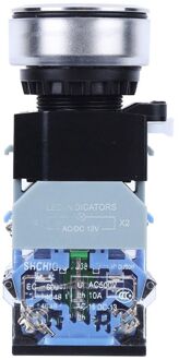 Drukknop Schakelaar, Compact Drukknop, Industriële Positionering Accessoires Met Blauw Licht, ac/DC12V, Reset