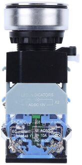 Drukknop Schakelaar, Compact Drukknop, Industriële Positionering Accessoires Met Blauw Licht, ac/DC12V, Self-locking