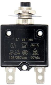 Drukknop Stroomonderbreker Thermische Elektrische Bescherming Gegoten Case Resettable Drukknop Stroomonderbreker Overbelasting Protector leger groen