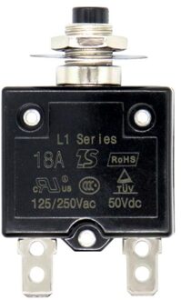 Drukknop Stroomonderbreker Thermische Elektrische Bescherming Gegoten Case Resettable Drukknop Stroomonderbreker Overbelasting Protector paars