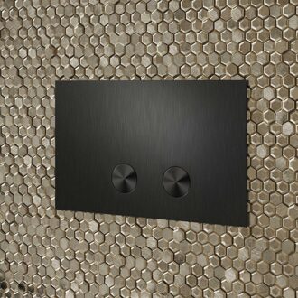 Drukplaat Inti Bath Press RVS 316 tbv UP320/UP720/TECE Matt Gun Metal Inti Bath